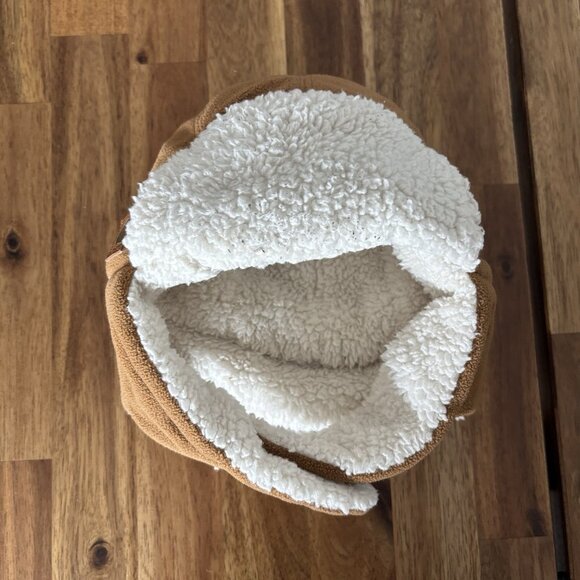 Carhartt Sherpa Lined Little Bubba Hat Ear Flaps Size Infant Toddler Winter Gorp - Picture 5 of 9